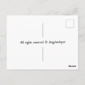 Een prachtige koninklijke zwarte kat briefkaart (Achterkant)