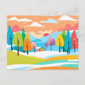 Een prachtige landschapskunst briefkaart (Voorkant)