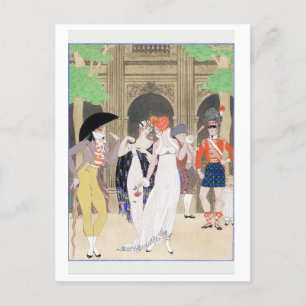 Een prachtige Palais bijeenkomst door Barbier Brie Briefkaart