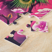 Een prachtige pauw voor kinderen legpuzzel (Zijkant)