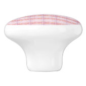 Een prachtige roze roze tulband keramische knop (Zijkant)