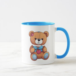 Een prachtige teddybeer met cartoon design. mok