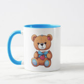 Een prachtige teddybeer met cartoon design. mok (Links)