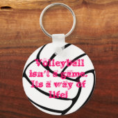 Een prachtige volleybalsleutelketen. sleutelhanger (Voorkant)