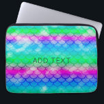 Een prachtige waaier van zeemeerminachtige kleuren laptop sleeve<br><div class="desc">Een prachtige waaier van zeemeerminachtige kleuren</div>