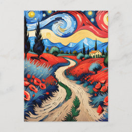 Een prachtige weide briefkaart