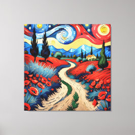 Een prachtige weide canvas afdruk