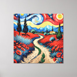 Een prachtige weide canvas afdruk