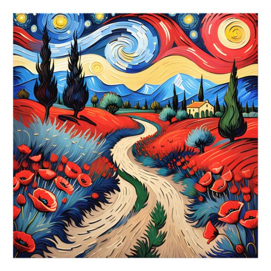 Een prachtige weide foto afdruk (Voorkant)