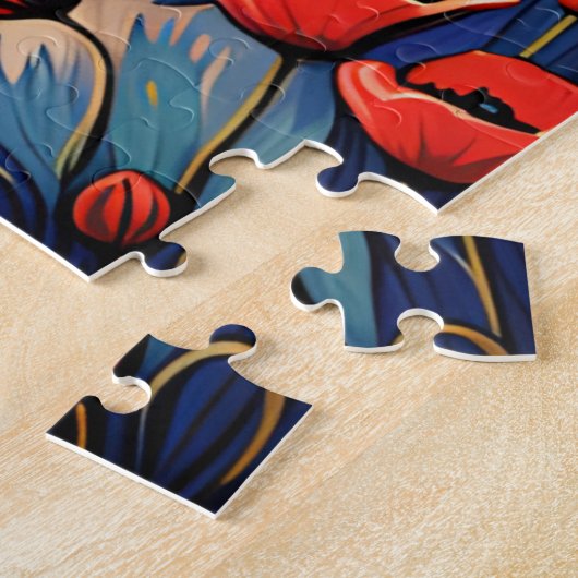 Een prachtige weide legpuzzel (Zijkant)