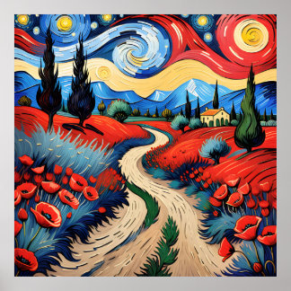 Een prachtige weide poster