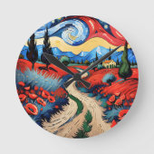 Een prachtige weide ronde klok (Voorkant)