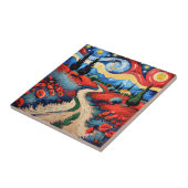 Een prachtige weide tegeltje (Zijkant)