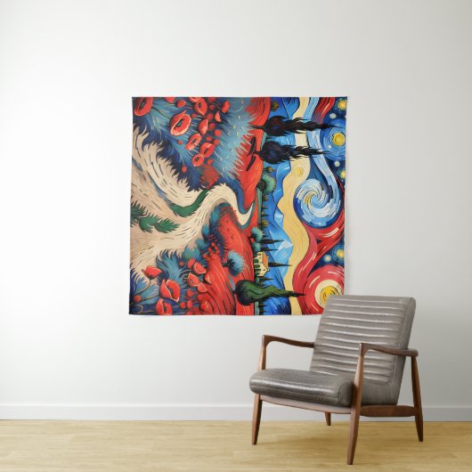 Een prachtige weide wandkleed (In Situ (horizontaal))