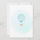 Een prachtige wereld ballon jongens eerste verjaar kaart (Achterkant)