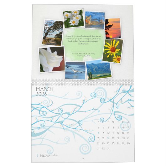 Een prachtige wereld natuur & landschap kalender (Mar 2026)
