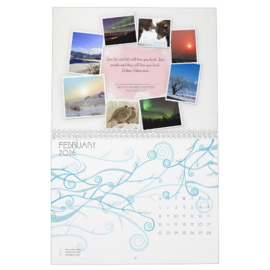 Een prachtige wereld natuur & landschap kalender (Feb 2026)