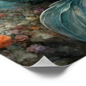 Een prachtige zeemeermin poster (Hoek)