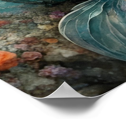 Een prachtige zeemeermin poster (Hoek)