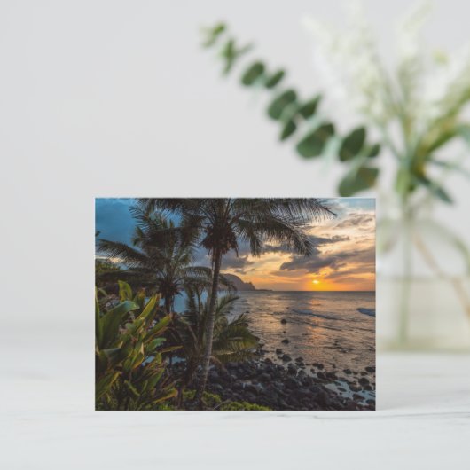 Een prachtige zonsondergang 2 briefkaart (Staand voorkant)