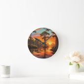 Een prachtige zonsondergang beneden op de Bayou Ronde Klok (Huis)