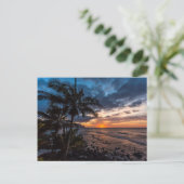 Een prachtige zonsondergang briefkaart (Staand voorkant)