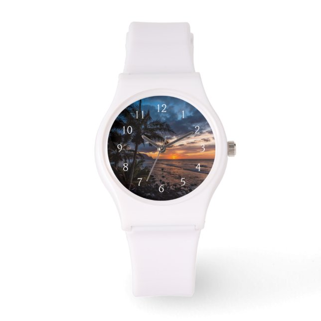 Een prachtige zonsondergang horloge (Voorkant)