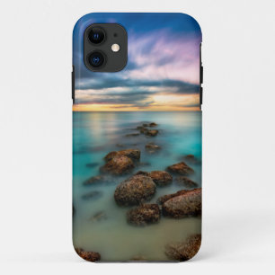 Een prachtige zonsondergang over de Grace Bay Tu iPhone 11 Hoesje