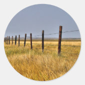 Een Prairie Mile Ronde Sticker (Voorkant)