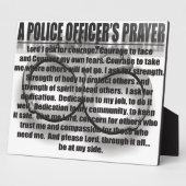 EEN PRAYERPLAQUE VAN EEN POLITIEBUREAU FOTOPLAAT (Zijkant)