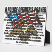 EEN PRAYERPLAQUE VAN EEN POLITIEBUREAU FOTOPLAAT (Zijkant)