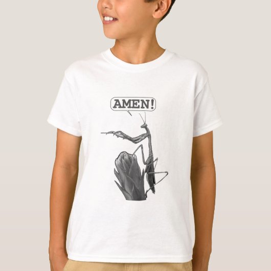 Een Praying Mantis Praying T-shirt (Voorkant)