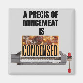 Een precis van gehakt wordt gecondenseerd magneet (Voorkant)