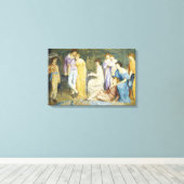 Een Prelude van Bach spelen Canvas Afdruk (Insitu (Houten vloer))