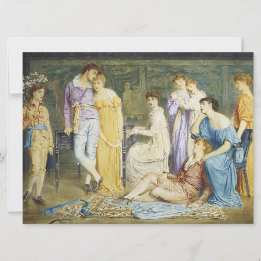 Een Prelude van Bach spelen Kaart (Voorkant)