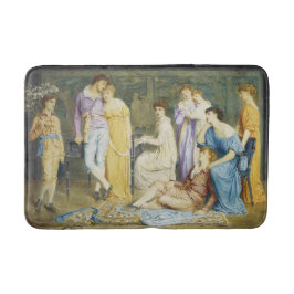 Een prelude van Johann Sebastian Bach spelen Badmat