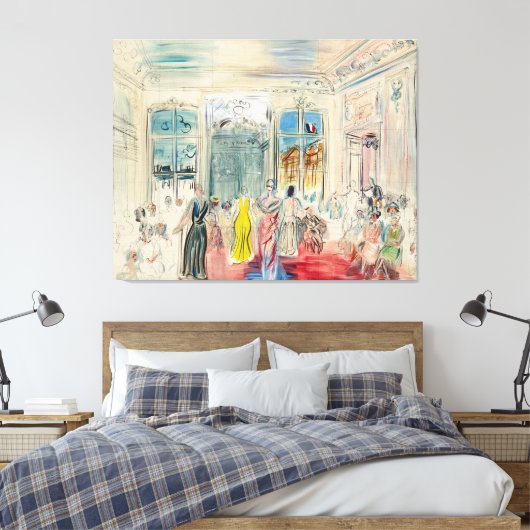 Een presentatie bij Schiaparelli Canvas Afdruk (Insitu (Slaapkamer))