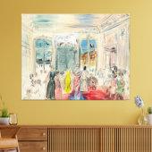 Een presentatie bij Schiaparelli Canvas Afdruk (Insitu (Woonkamer))