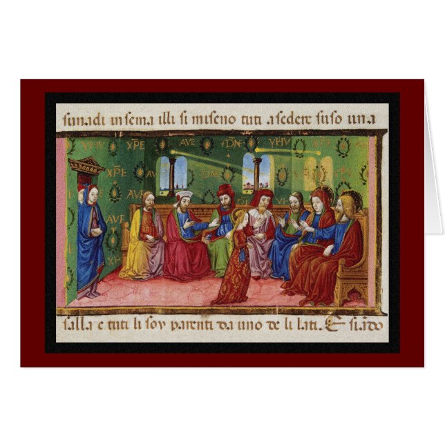 Een presentatie van Maagd Maria c1476 (Voorkant Horizontaal)