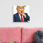 Een President dat de Libs bezit Canvas Afdruk (Insitu (Woonkamer))