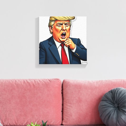 Een President dat de Libs bezit Canvas Afdruk (Insitu (Woonkamer))
