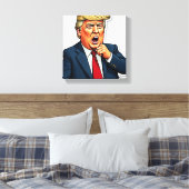 Een President dat de Libs bezit Canvas Afdruk (Insitu (Slaapkamer))