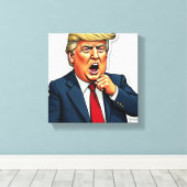 Een President dat de Libs bezit Canvas Afdruk (Insitu (Houten vloer))