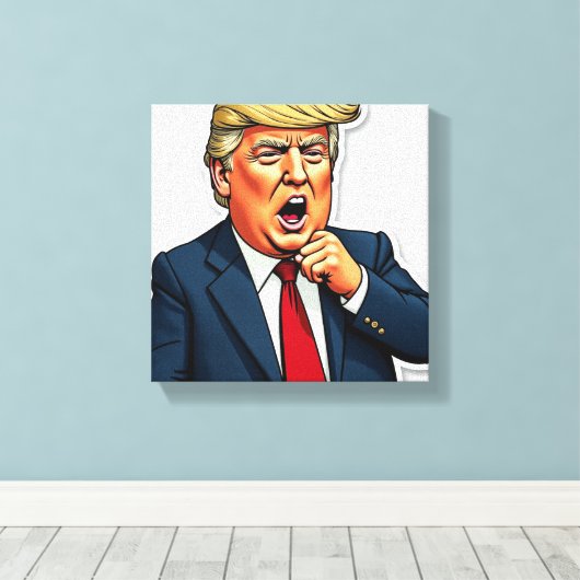 Een President dat de Libs bezit Canvas Afdruk (Insitu (Houten vloer))