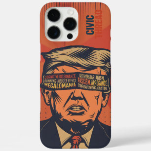 Een president geblinddoekt door mentale problemen iPhone 16 pro max hoesje