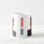 Een president geblinddoekt door mentale problemen koffiemok (Center)