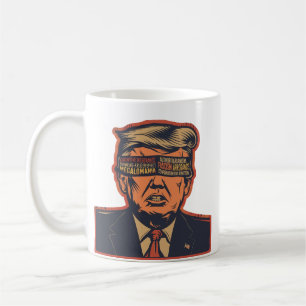 Een president geblinddoekt door mentale problemen koffiemok