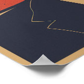 Een president geblinddoekt door mentale problemen poster (Hoek)