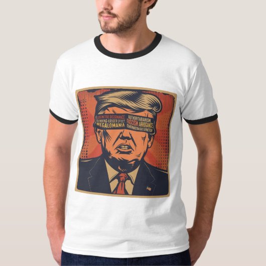 Een president geblinddoekt door mentale problemen t-shirt (Voorkant)