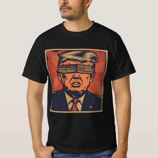 Een president geblinddoekt door mentale problemen t-shirt (Voorkant)